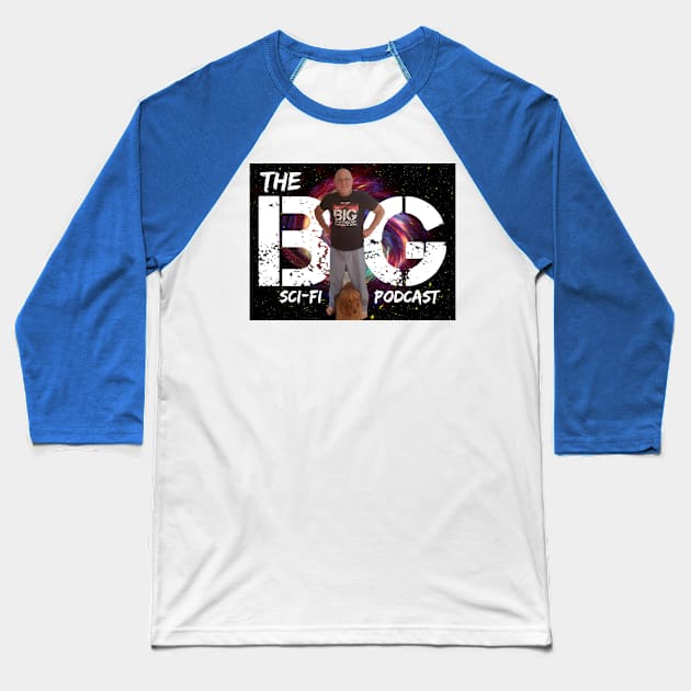 A Man and His Dog Baseball T-Shirt by The BIG Sci-Fi Podcast